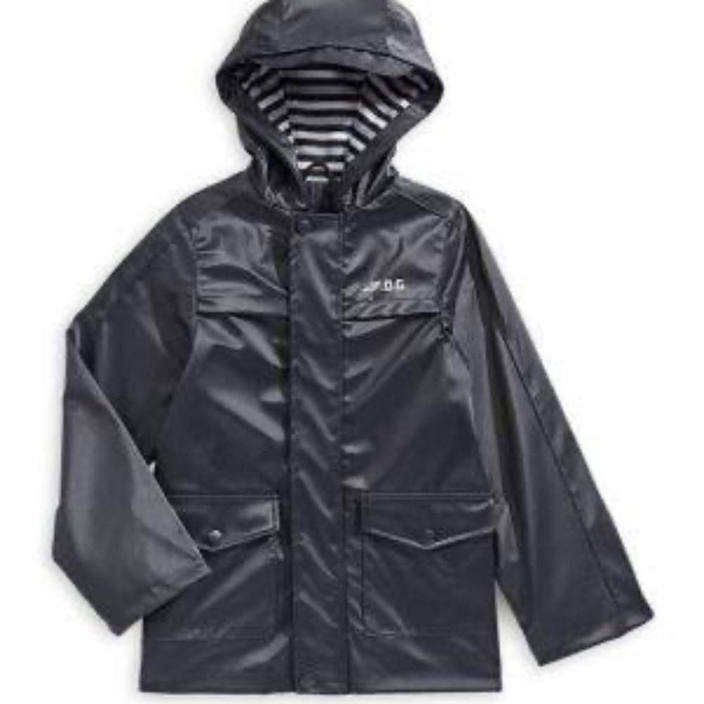BRAND NEW boy girl London fog outdoor spring jacket NAVY size 10 & size 12